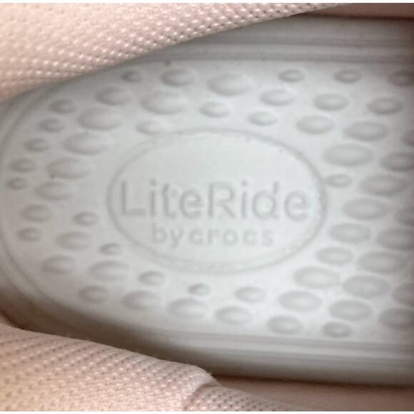 LiteRide by CROCS Light Gray & Pink Sneaker Women's Size 9W EUC - Picture 5 of 8